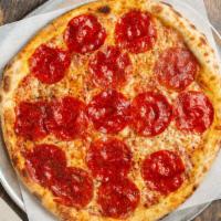 Pepperoni Pizza · San Marzano tomato sauce, . pepperoni, mozzarella.