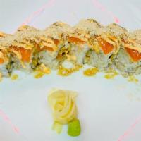 Fuzzy Wuzzy · Most popular. Inside: avocado, cream cheese, and shrimp tempura. Outside: crab salad, salmon...
