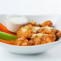 Chicken Wings  (8) · Traditional or boneless & now popcorn style. Served with choice of sauce( If you pick 2 sauc...