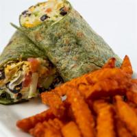Veggie Wrap · Lettuce, tomato, red onion, banana peppers, olives, cucumbers & shredded cheese, with roaste...