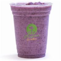 Keto Purple Rain · Organic almond milk, mix berry, plant based protein, monk fruit, organic mtcoil