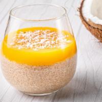 Coconut Milk Tapioca Pudding(Vegan And Gluten-Free) · Homemade flavorful soft coconut pudding top with toasted coconut.