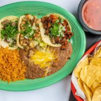 Street Taco Platter · Four mini tacos with your choice of carne asada, pollo asado, carnitas, lengua or al pastor ...
