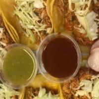 Chicken Tacos · Fried tacos come with lettuce & cheese.