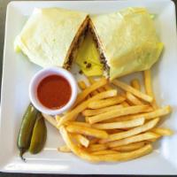 Torta · Mexican Sandwich with your choice of meat-

Carne Asada, Pollo Asado, Ham&Cheese, Pastor, Ca...