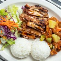 Everyday Special B · Chicken Teriyaki and Sweet&Sour Chicken combo with 24-oz fountain drink