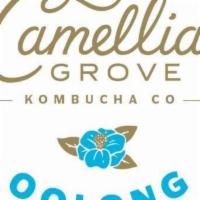 Oolong Kombucha · Camellia Grove locally brewed kombucha. Earthy and complex, roasted aroma with hints of frui...