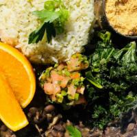 Feijoada · Traditional Brazilian black bean stew, with pork, sausage, carne seca.
Served with white ric...