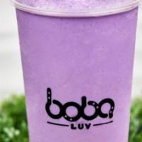 Cocotaro · Coconut and Taro blender into a smoothies and topped off with Lychee Jelly.
