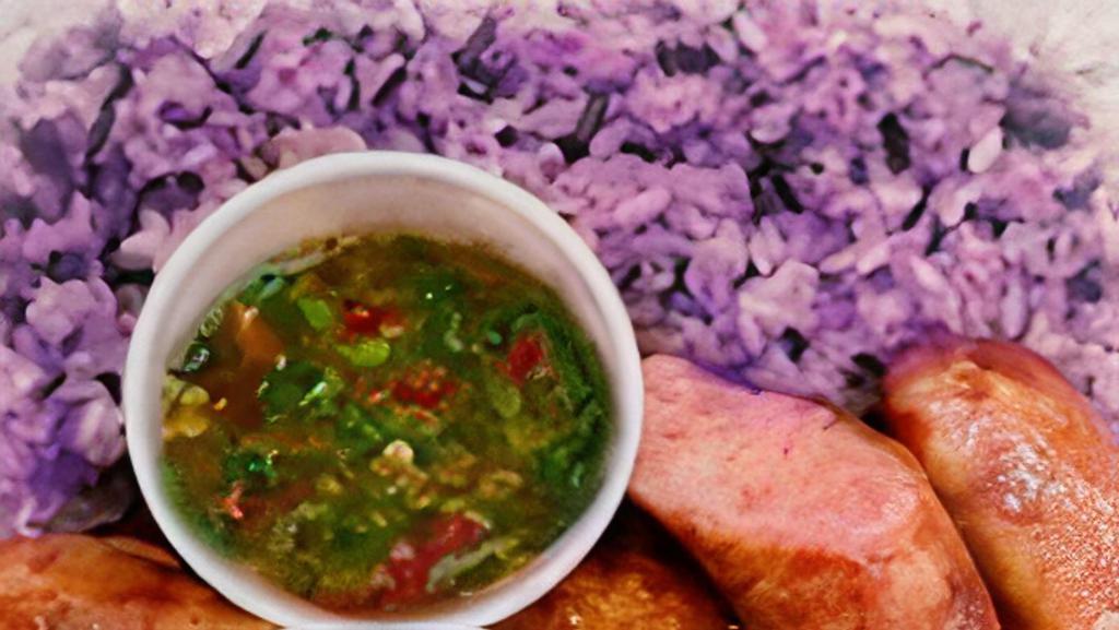 Hmong Sausage With Sticky Rice · 