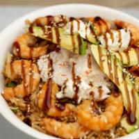 Yakimeshi Especial · Fried rice bowl with vegetable, ingredient of choice (beef, chicken or shrimp), cream cheese...