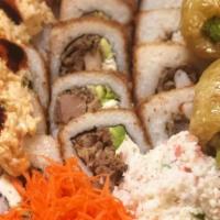 Charolas De Horneados · Family platter with three large rolls to choose from the menu. Great to share with three to ...