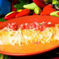 Bean Burrito - Deluxe · Smothered with chili and cheese and topped with lettuce and tomatoes.