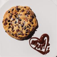 Browned Butter Chocolate Chip Cookie With & Nibs · Our play on a chocolate chip cookie made with our house-made chocolate and cacao nibs, brown...