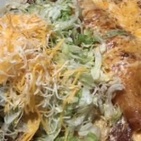 #8 · Your Choice of Any Two Enchiladas or Tacos with rice and beans. Carne asada or Carne seca is...