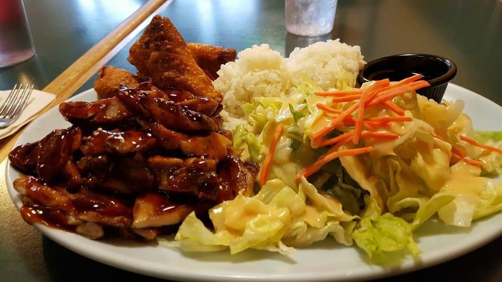 Chicken Teriyaki · Marinated charbroiled chicken drizzled in our house teriyaki sauce.