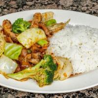 Hot & Spicy Chicken Teriyaki · One of our most popular teriyaki dishes! Hot and spicy grilled chicken teriyaki served over ...