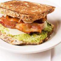 L.T Avocado · In House Thick Bacon, Lettuce, Tomato, Swiss Cheese and Avocado. Served on Toasted Wheat wit...
