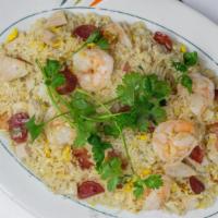 Com Chien Thap Cam · Special fried rice with pork, chicken, shrimp.