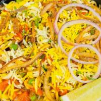 Chicken Biryani · Reach and flavored full layered Indian dish, cooked with long grained basmati rice, flavored...