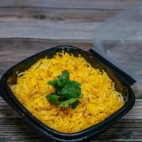 Saffron Rice  · Basmati rice flavored with saffron