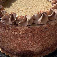 German Chocolate Torte · Light German chocolate cake with German filling (coconut and brown sugar). Iced in chocolate...