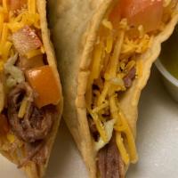 Hard Shell Tacos · CHICKEN OR BEEF Cheese, lettuce and tomato