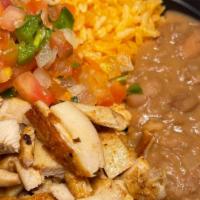 Al Pastor Bowl · Rice, beans & pico de gallo