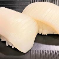 Squid Nigiri · These items contain raw seafood, consuming these items may increase your risk of food-borne ...