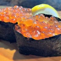 Salmon Roe Nigiri · These items contain raw seafood, consuming these items may increase your risk of food-borne ...