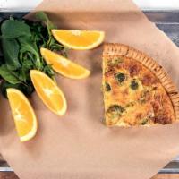 Quiche Of The Day · House made using only the freshest ingredients. Flavors vary daily. Served with a side of fr...