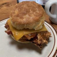 Chatfield · Fried chicken, bacon and cheese topped with our apple butter.