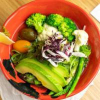 Vegetable Ramen · Vegetable broth. Seasoned Vegetables, Kale Noodles.