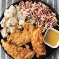 3 Chix · Three juicy, crispy tenders made from scratch using a buttermilk brine and house-made blend ...