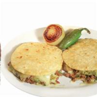 Combo #68  (2) Mulitas  · Two soft corn tortillas with cheese, your choice of meat, onions, cilantro, salsa and guacam...