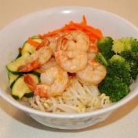 Large Shrimp Rice Bowl · 