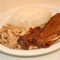 Chicken & Kal-Bee Combo Plate · Half Chicken  &  2 pieces Beef short rib.
