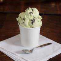 John Hancock'S Signature Mint Chocolate Truffle · Green mint ice cream with dark chocolate truffle chunks.