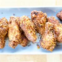 Wings · Your choice of buffalo, honey BBQ or Breaded Italian