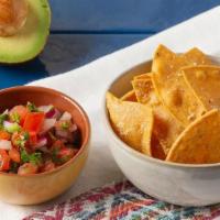 Chips & Salsa · House-made corn tortilla chips served with your choice of Pico de Gallo, Salsa Roja, or Sals...
