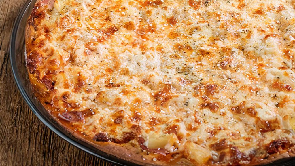 The Hawaiian  · This Is just your Good Ole Ham and Pineapple Pizza. For even Sweeter Taste get BBQ Sauce Instead of Pizza Sauce!