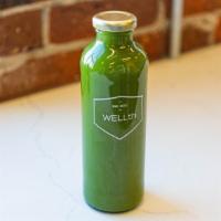 Field Of Greens · Celery, cucumber, kale, romaine,
spinach, parsley