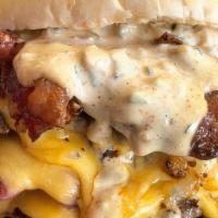 New Yorker · Single Beef Patty, Franks, Mayo and American Cheese