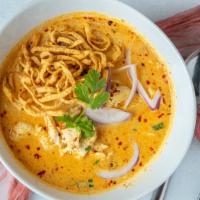 Kao Soi · A signature dish from the north of Thailand, steamed egg noodle with special Kao Soi curry.
