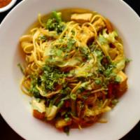 Chow Chow With Mixed Vegetables · Tibetan style stir fried noodles with vegetables and served with house special chili sauce