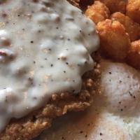 Chicken Fried Steak · Hand breaded and covered with gravy.