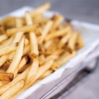Basket Regular Fries · Golden brown french fries with a dusting of salt.