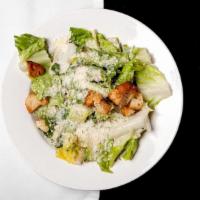 Hail Caesar · Crisp romaine lettuce with house-made Caesar dressing, tossed with garlic croutons and Roman...