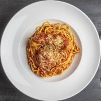 Spaghetti & Meatballs Or Sausage · An Italian-American classic, tossed with marinara and your choice of house-made meatballs or...