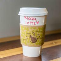 Mocha · Traditional mochas are made with chocolate, steamedmilk and espresso. We also offer the whit...